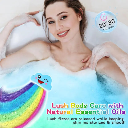 PureCloud Rainbow Bath Bombs