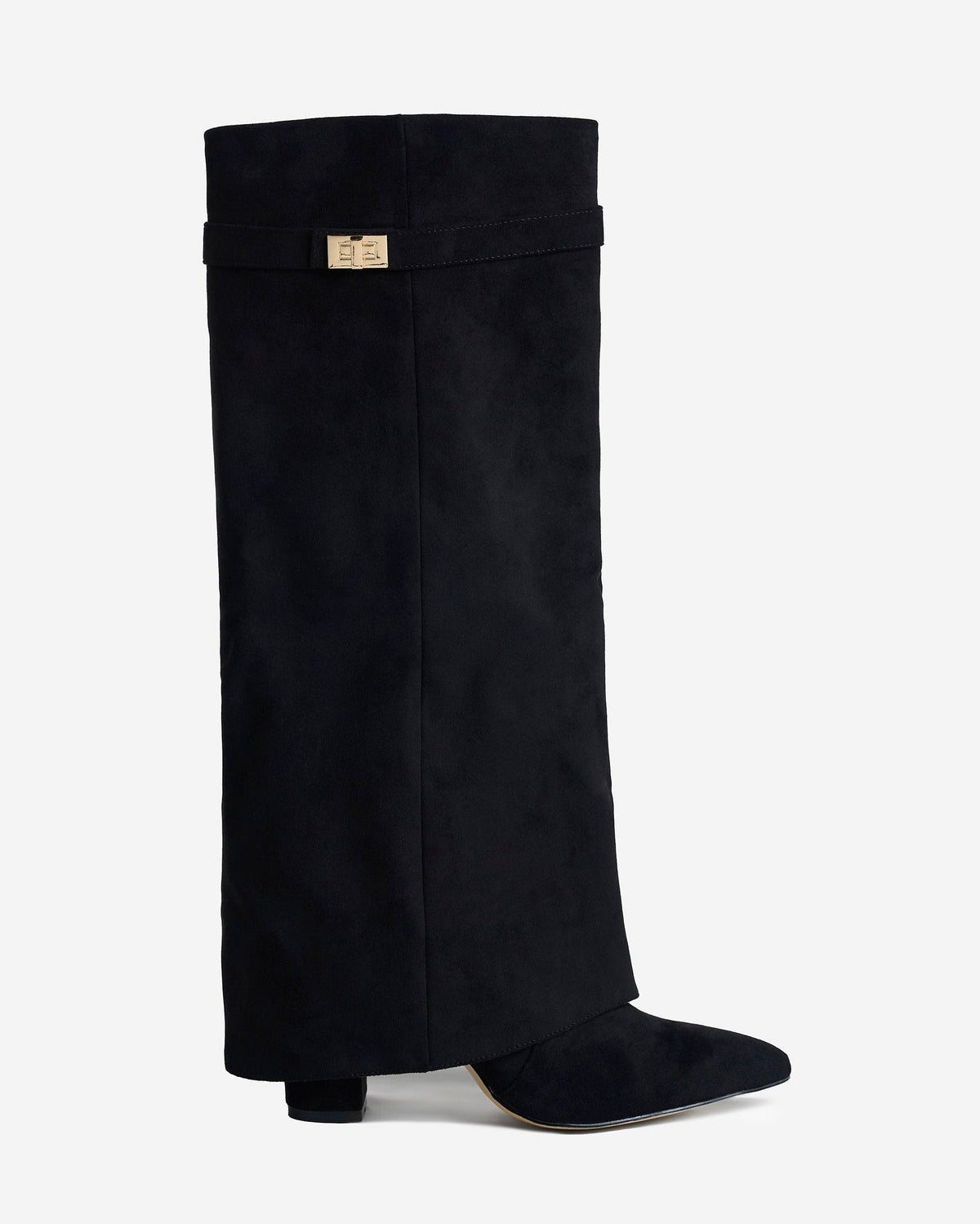 Étoile Noir Foldover Suede Boots