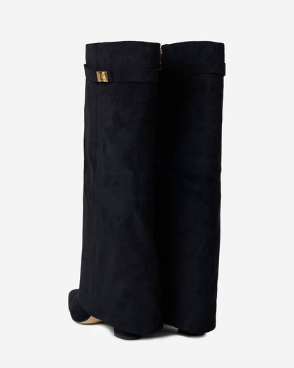 Étoile Noir Foldover Suede Boots